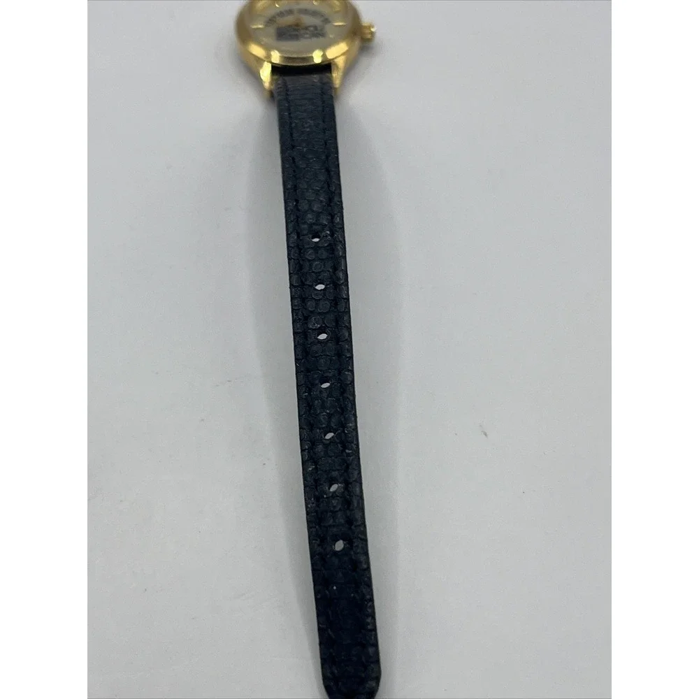 National Guard Women's Watch Southern Select 98 Black Leather‎ Band- New Battery